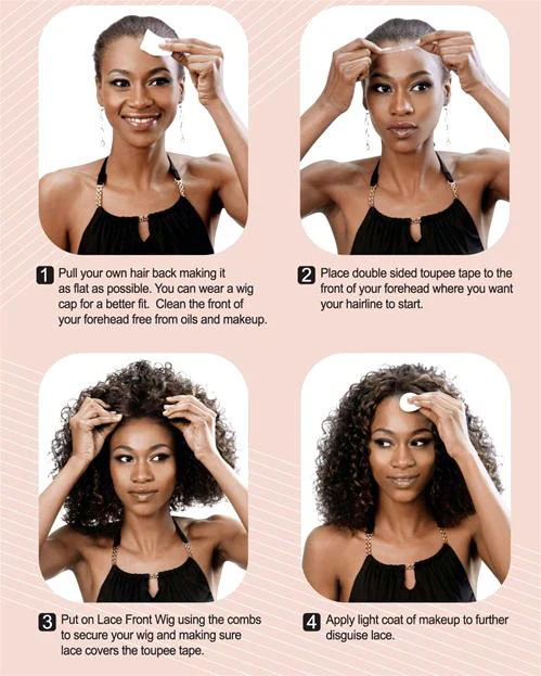 Disney Kim Possible Long Straight Yaki Reddish Orange Lace Front Synthetic Hair Wig LF624 - Image 12