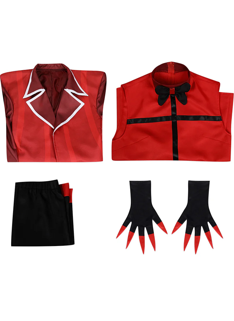 Hazbin Hotel The Radio Demon Alastor Cosplay Costume Outfit Full Set CS796 - Image 13
