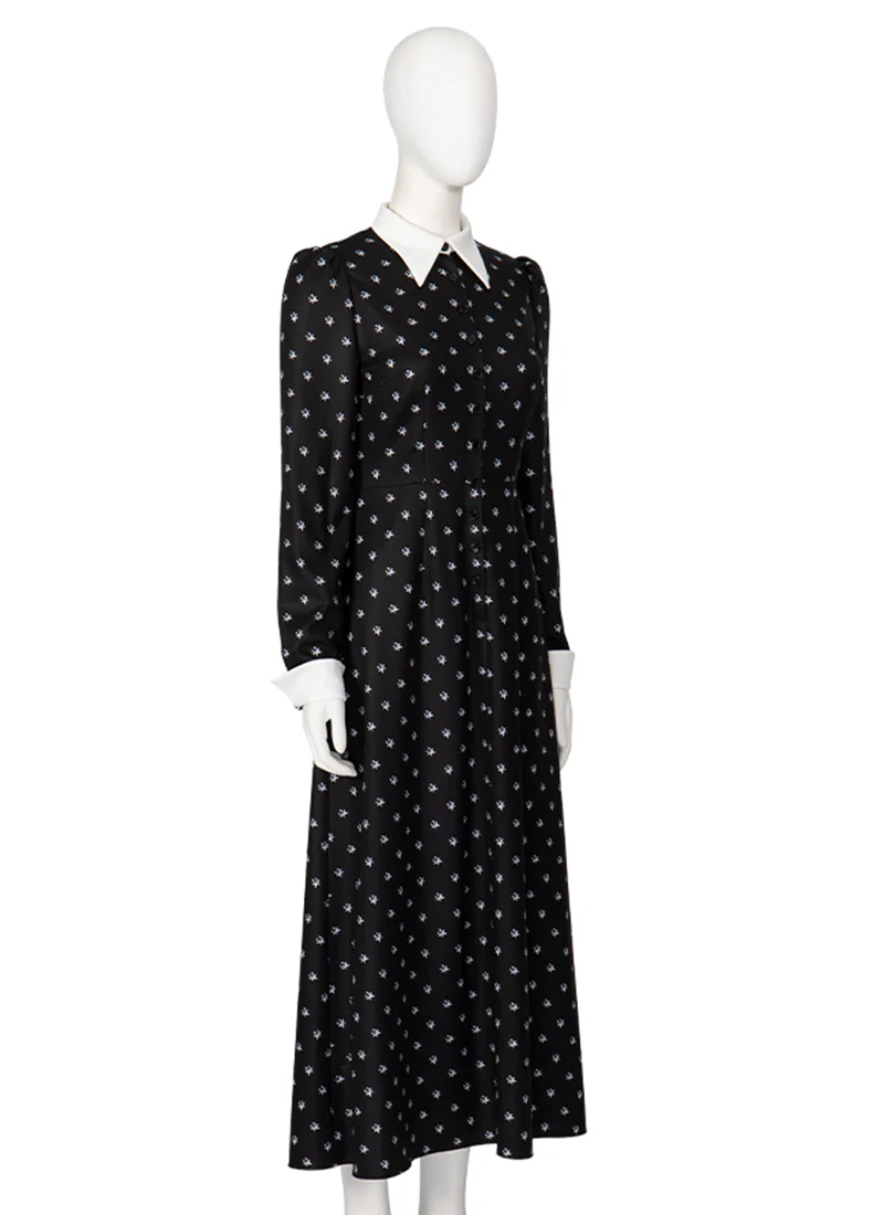 Wednesday Addams Cosplay Costume Dress CS797 - Image 4