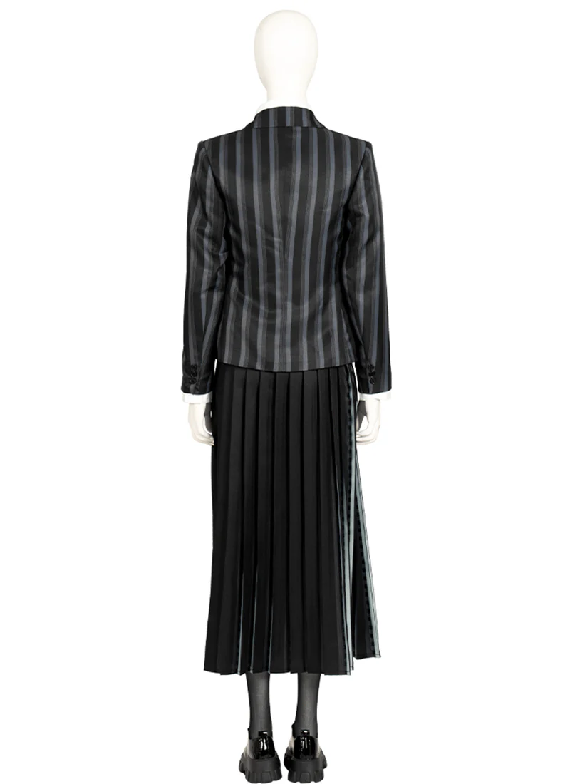 Wednesday Addams Nevermore Academy School Uniform Cosplay Costume Outfit Full Set CS798 - Image 6