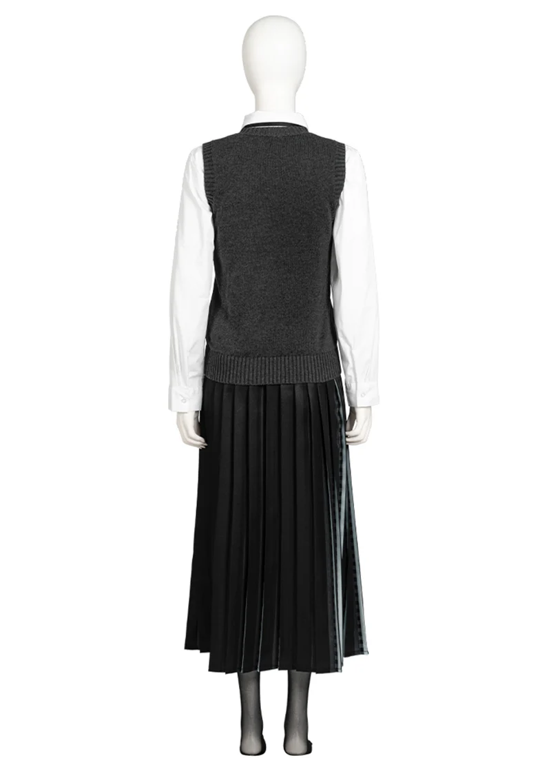Wednesday Addams Nevermore Academy School Uniform Cosplay Costume Outfit Full Set CS798 - Image 8