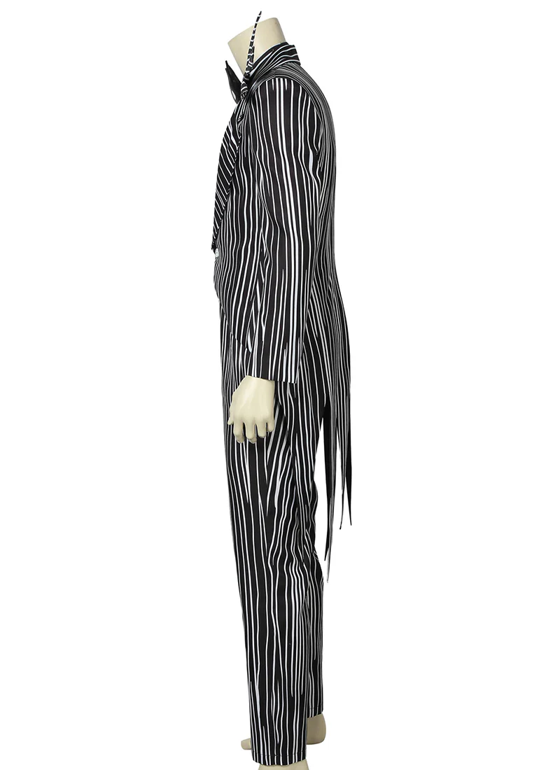 The Nightmare Before Christmas Jack Skellington Cosplay Costume Outfit Full Set CS801 - Image 5