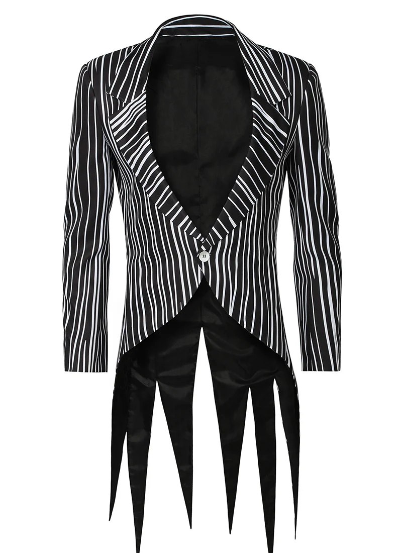 The Nightmare Before Christmas Jack Skellington Cosplay Costume Outfit Full Set CS801 - Image 7