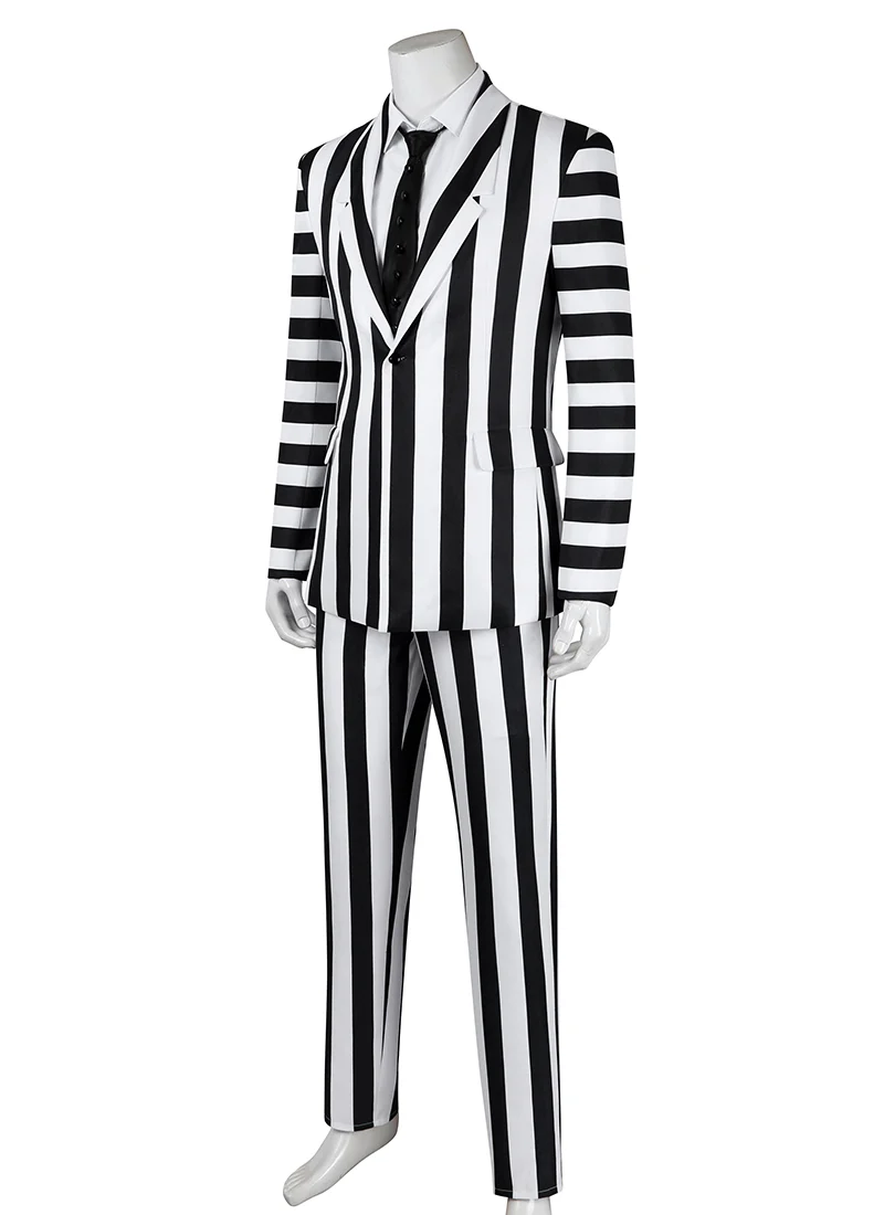 Beetlejuice 2 Beetlejuice Cosplay Costume Outfit Full Set CS802 - Image 4