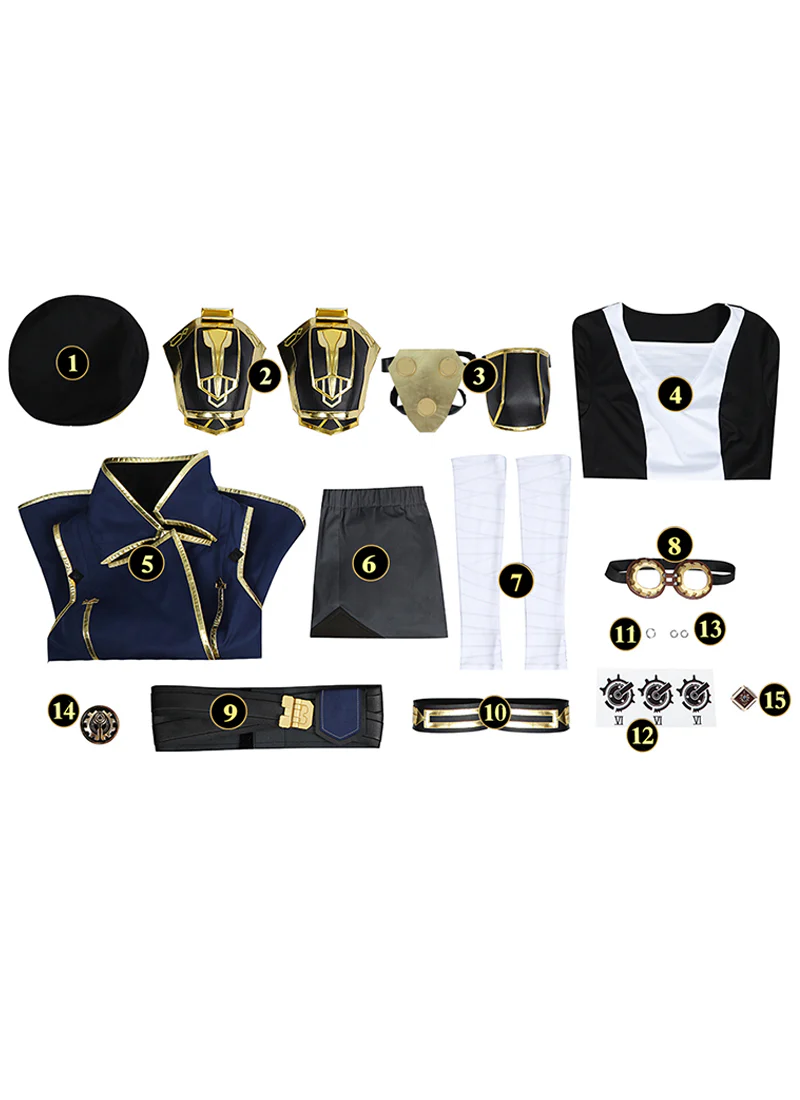 Arcane: League of Legends LOL Vi Cosplay Costume Outfit Full Set CS812 - Image 15
