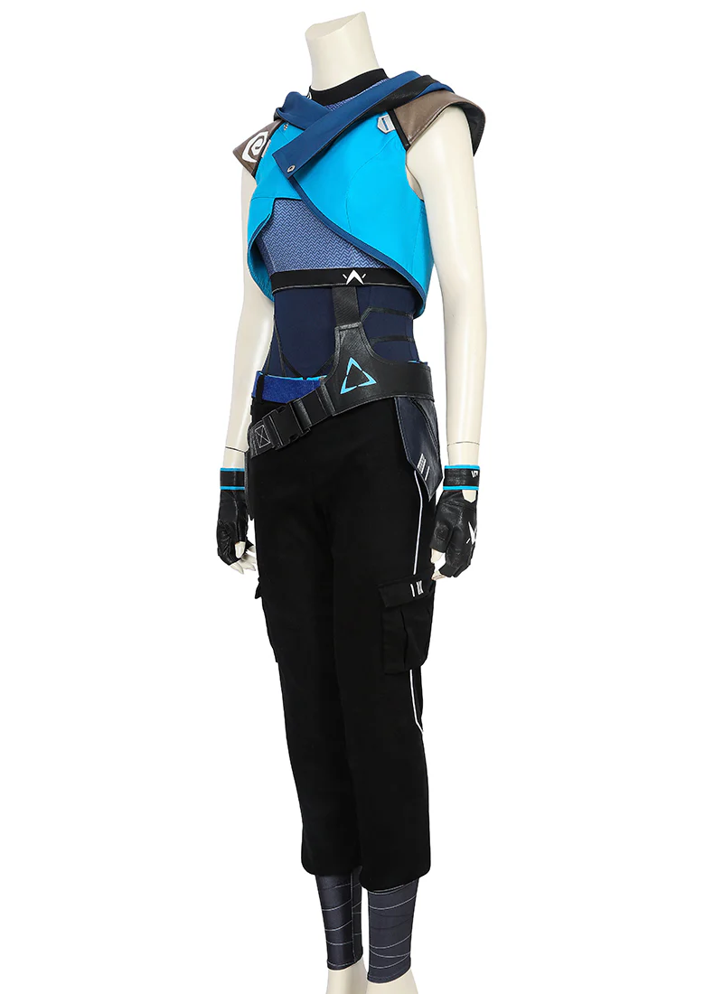 Valorant Jett Cosplay Costume Outfit Full Set CS819 - Image 4
