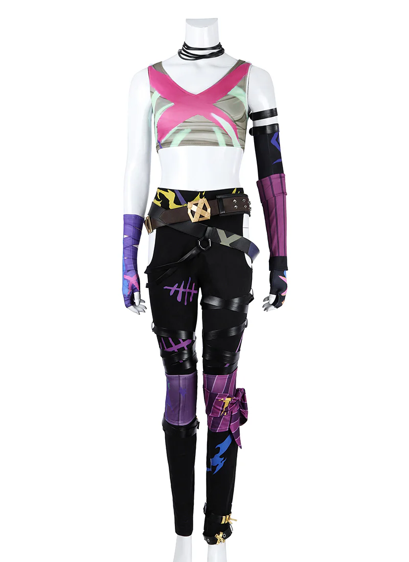 Arcane: League of Legends LOL Jinx Cosplay Costume Outfit Full Set CS822 - Image 4