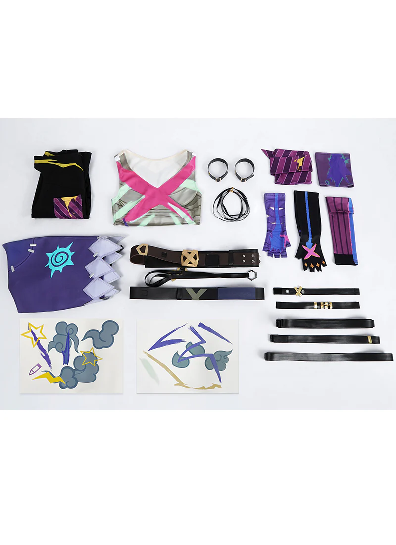 Arcane: League of Legends LOL Jinx Cosplay Costume Outfit Full Set CS822 - Image 8