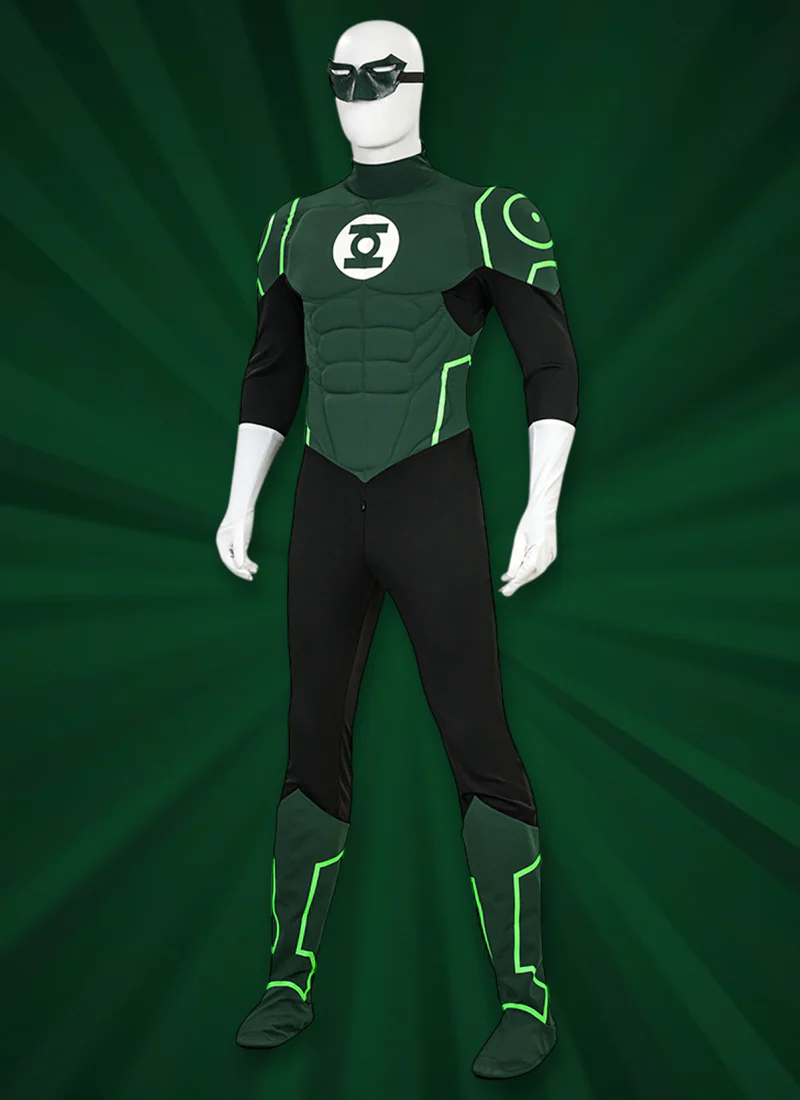 Green Lantern Cosplay Costume Outfits CS896 - Image 3