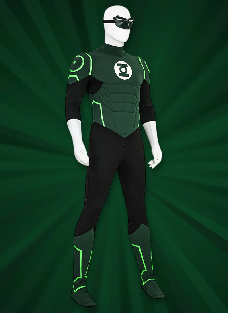 Green Lantern Cosplay Costume Outfits CS896 - Image 4