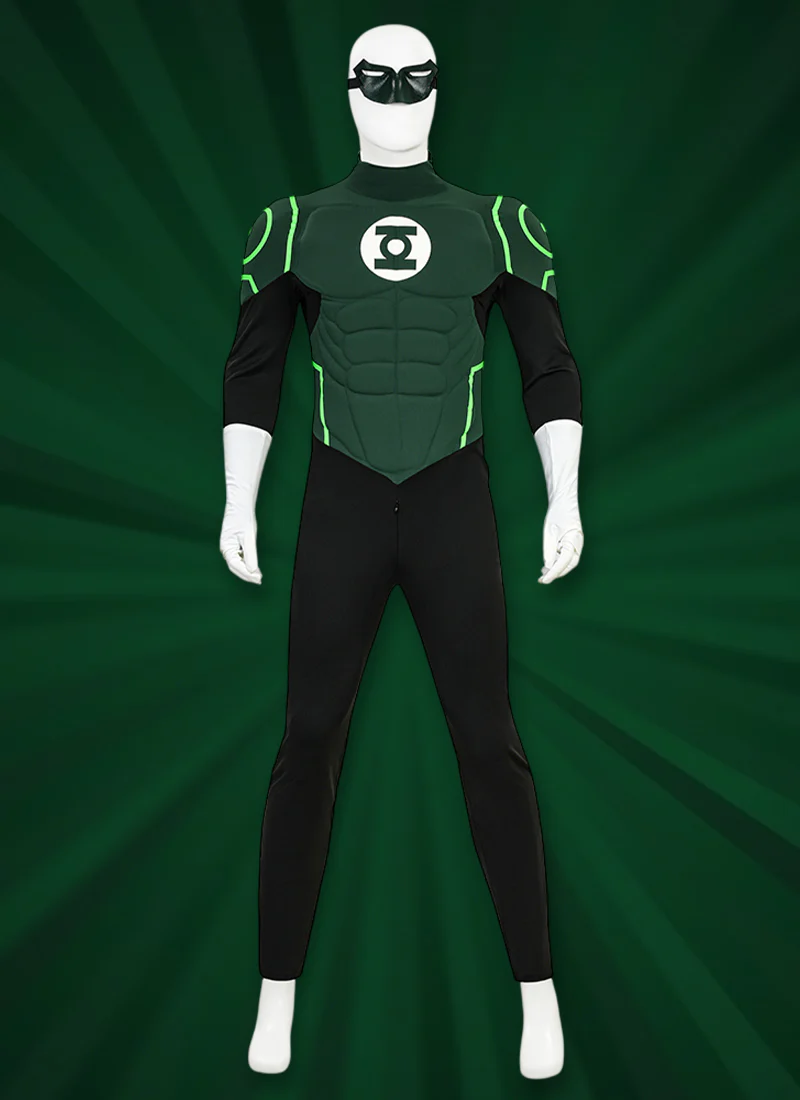 Green Lantern Cosplay Costume Outfits CS896 - Image 6