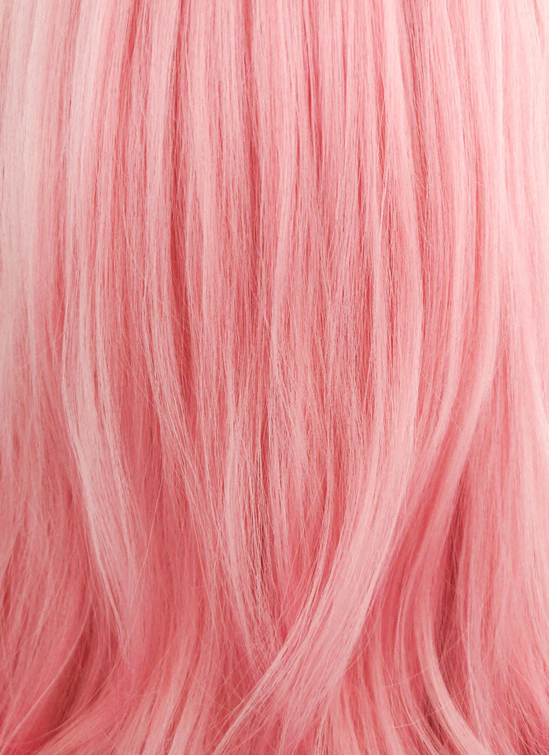 Long Wavy Pink Lace Front Synthetic Hair Wig LF084 - Image 7