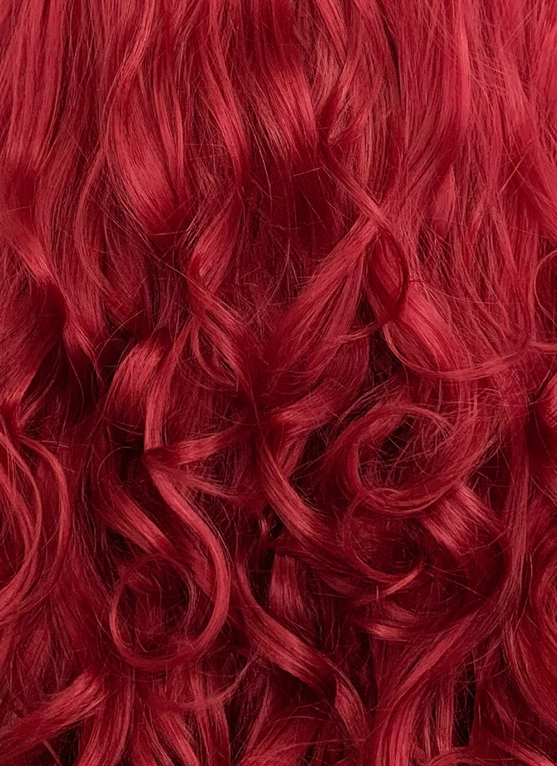 Disney The Little Mermaid Ariel Long Wavy Red Lace Front Synthetic Hair Wig LF085 - Image 10
