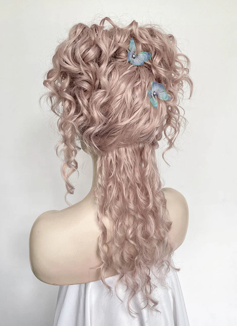 Wednesday Enid Sinclair Gala Pastel Pale Plum Braided Lace Front Synthetic Wig LF2180 - Image 10