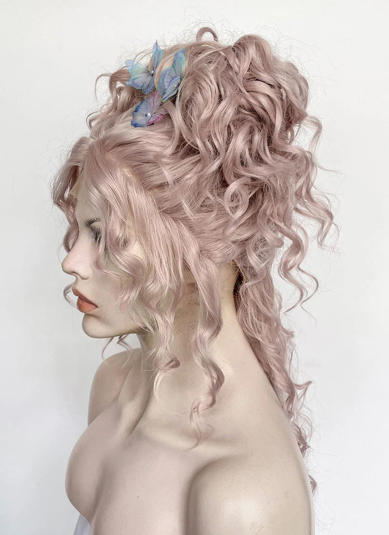 Wednesday Enid Sinclair Gala Pastel Pale Plum Braided Lace Front Synthetic Wig LF2180 - Image 9