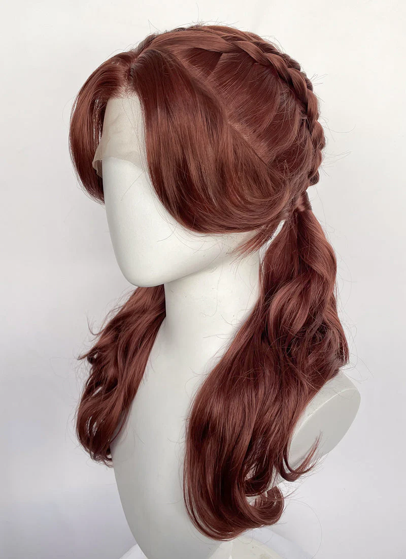 Clair Obscur: Expedition 33 Maelle Auburn Braided Lace Front Synthetic Wig LF2189 - Image 12