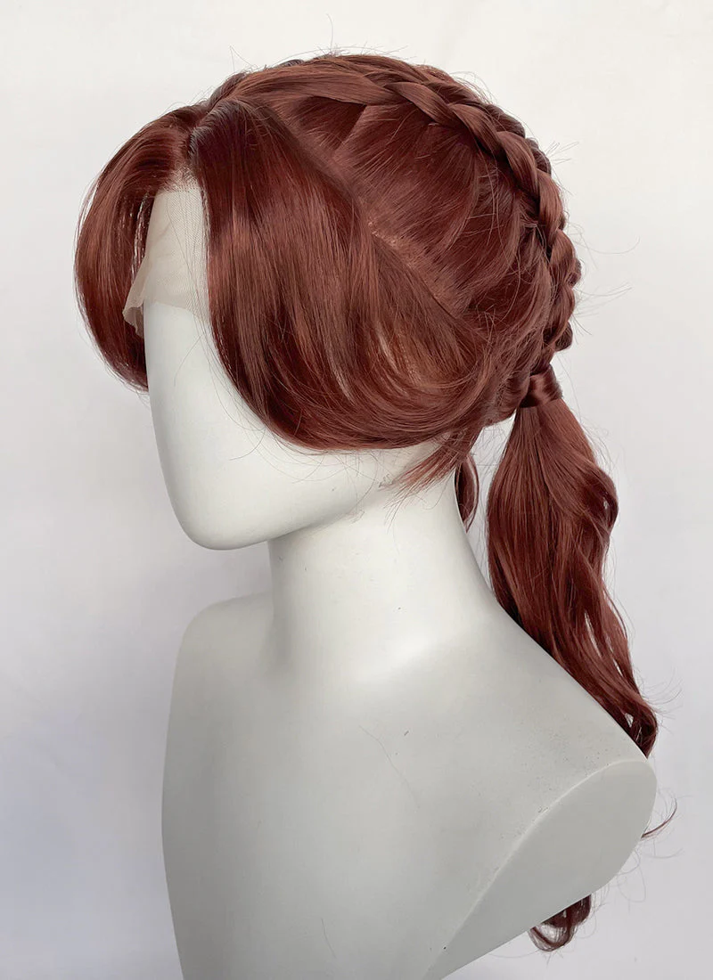 Clair Obscur: Expedition 33 Maelle Auburn Braided Lace Front Synthetic Wig LF2189 - Image 13