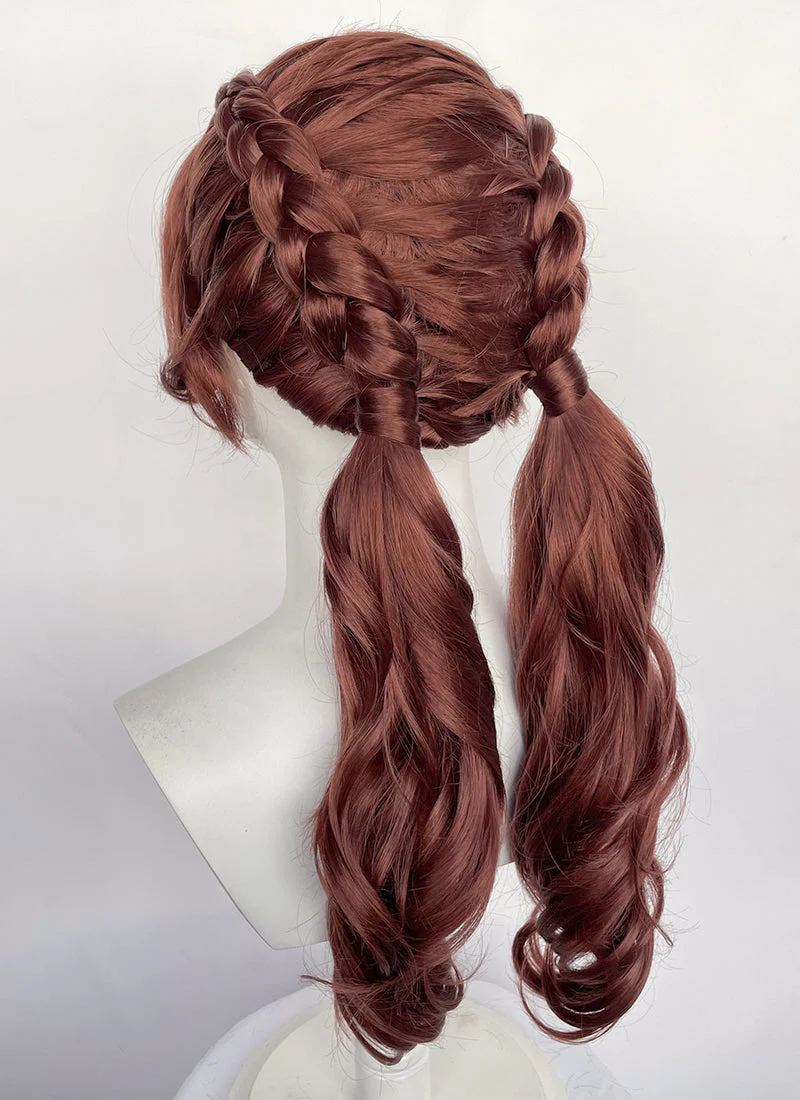 Clair Obscur: Expedition 33 Maelle Auburn Braided Lace Front Synthetic Wig LF2189 - Image 14