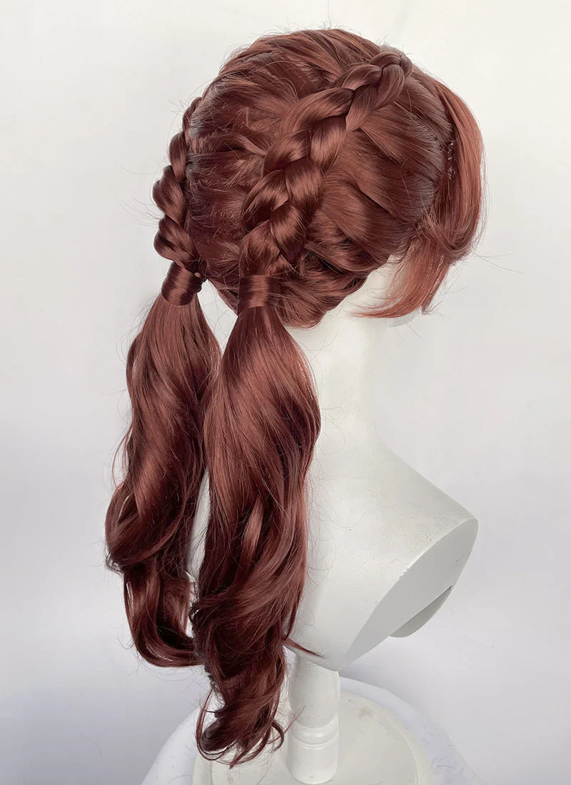 Clair Obscur: Expedition 33 Maelle Auburn Braided Lace Front Synthetic Wig LF2189 - Image 15