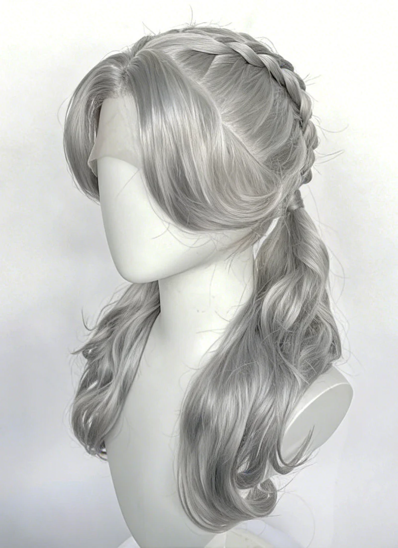 Clair Obscur: Expedition 33 Maelle Auburn Braided Lace Front Synthetic Wig LF2189 - Image 5