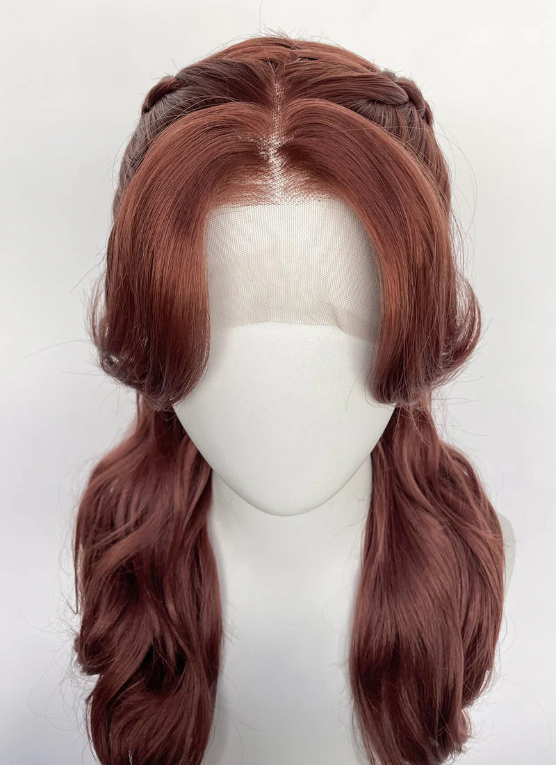 Clair Obscur: Expedition 33 Maelle Auburn Braided Lace Front Synthetic Wig LF2189 - Image 7