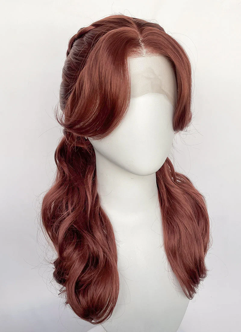 Clair Obscur: Expedition 33 Maelle Auburn Braided Lace Front Synthetic Wig LF2189 - Image 8