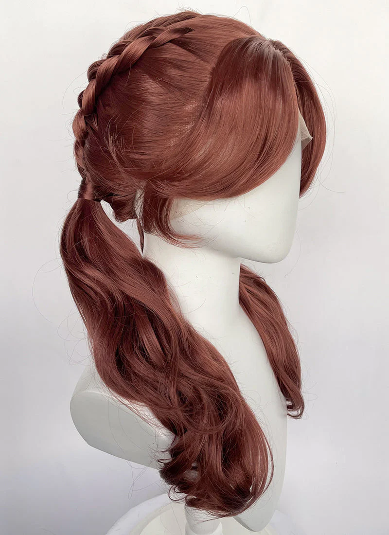Clair Obscur: Expedition 33 Maelle Auburn Braided Lace Front Synthetic Wig LF2189 - Image 9