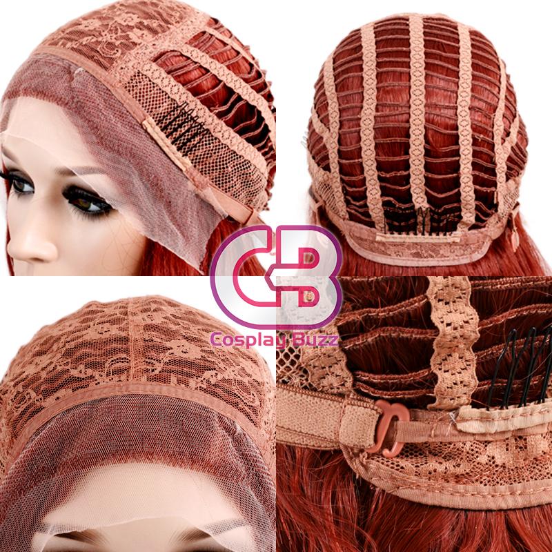 Medium Wavy Jet Black Lace Front Synthetic Hair Wig LF257 - Image 7