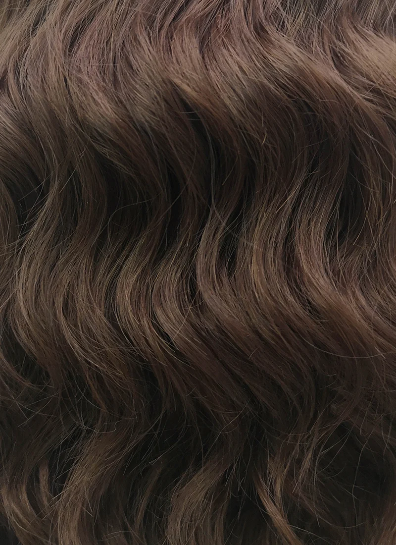 Medium Wavy Brown Lace Front Synthetic Hair Wig LF407 - Image 6