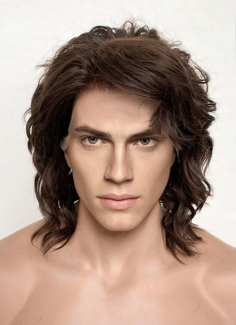 Star Wars Anakin Skywalker Darth Vader Wavy Brunette Lace Front Wig Men's LF407GA - Image 3