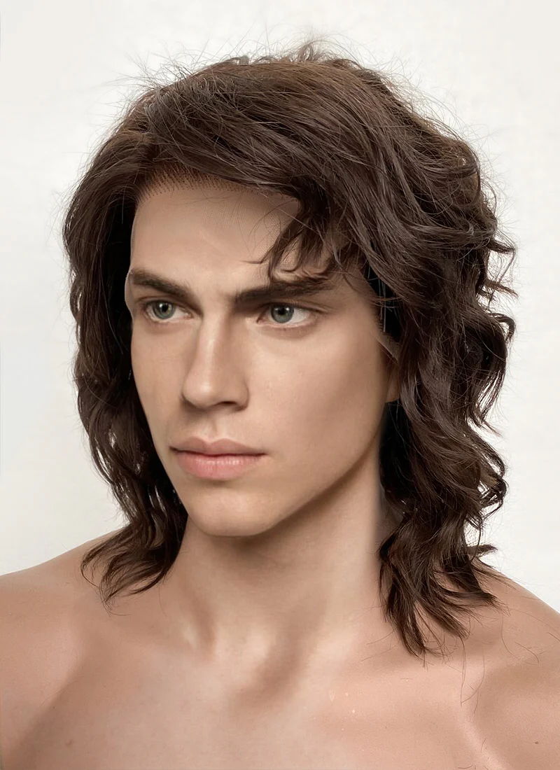 Star Wars Anakin Skywalker Darth Vader Wavy Brunette Lace Front Wig Men's LF407GA - Image 7