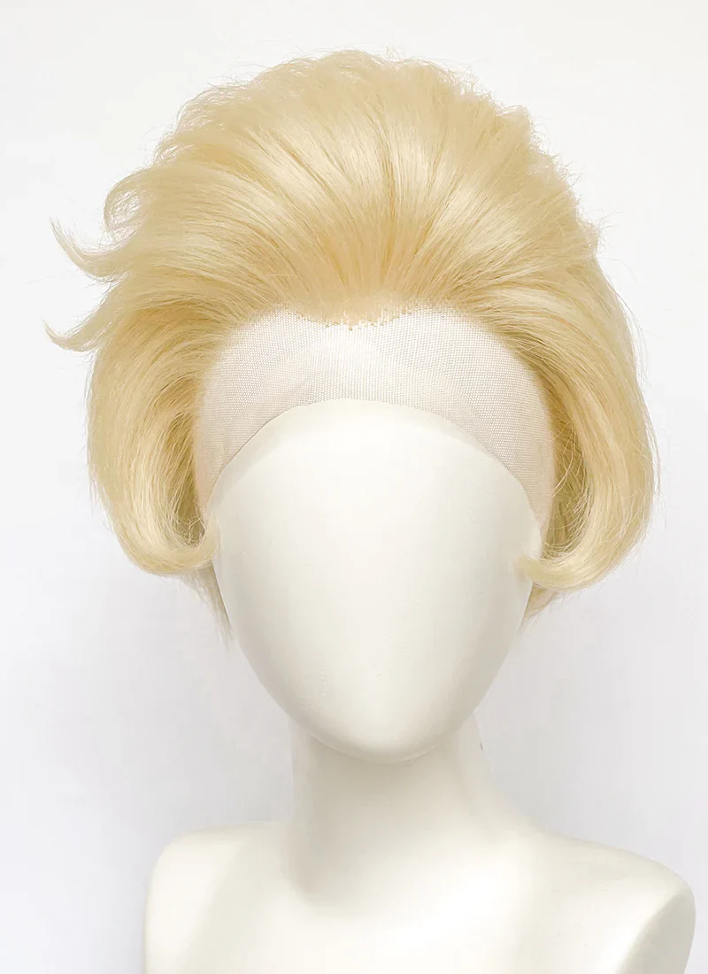 Hazbin Hotel Lucifer Morningstar Blonde Lace Front Synthetic Men's Wig LF6067 - Image 3