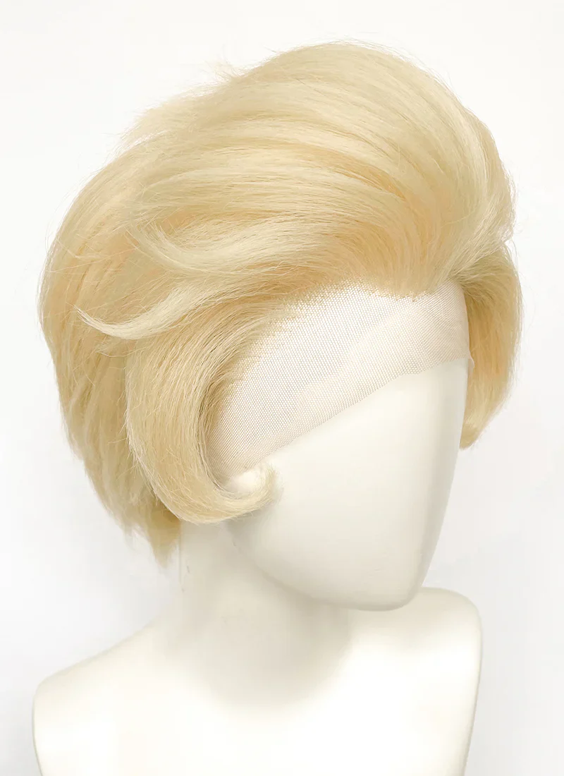 Hazbin Hotel Lucifer Morningstar Blonde Lace Front Synthetic Men's Wig LF6067 - Image 4