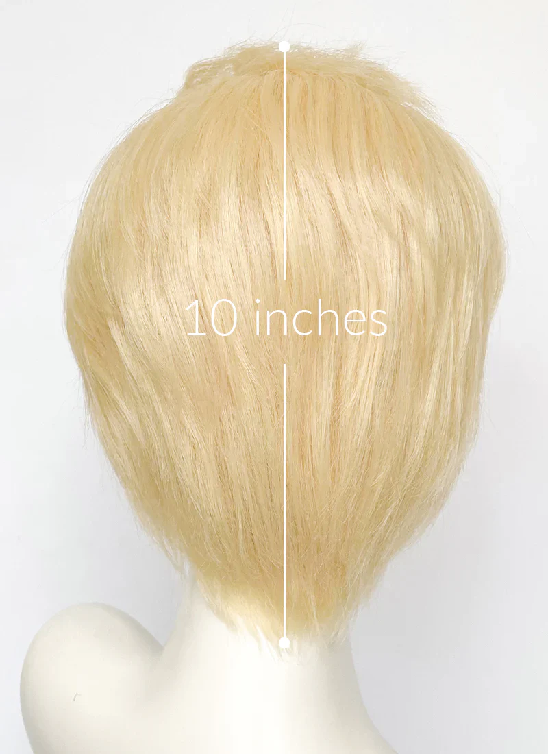 Hazbin Hotel Lucifer Morningstar Blonde Lace Front Synthetic Men's Wig LF6067 - Image 6