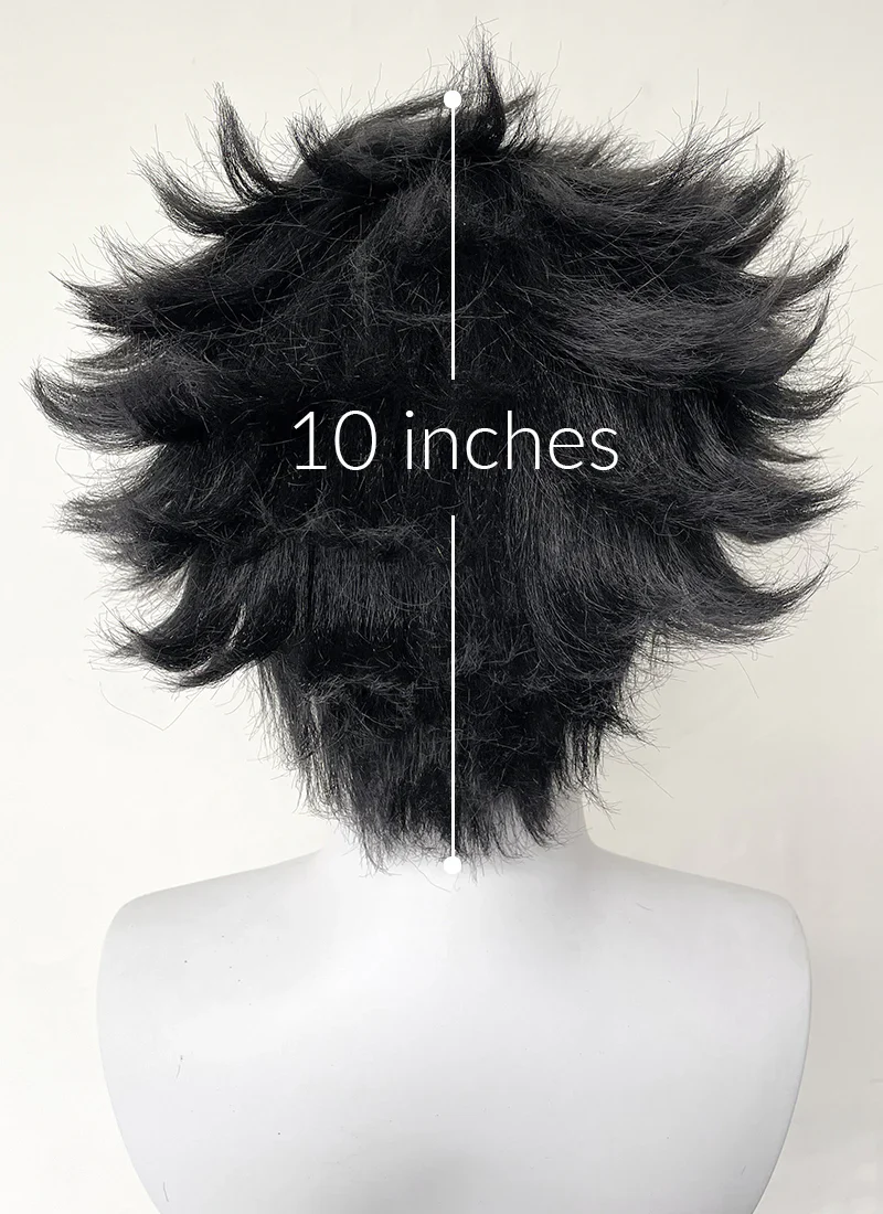 Hazbin Hotel Husk Black Lace Front Synthetic Men's Wig LF6068 - Image 6