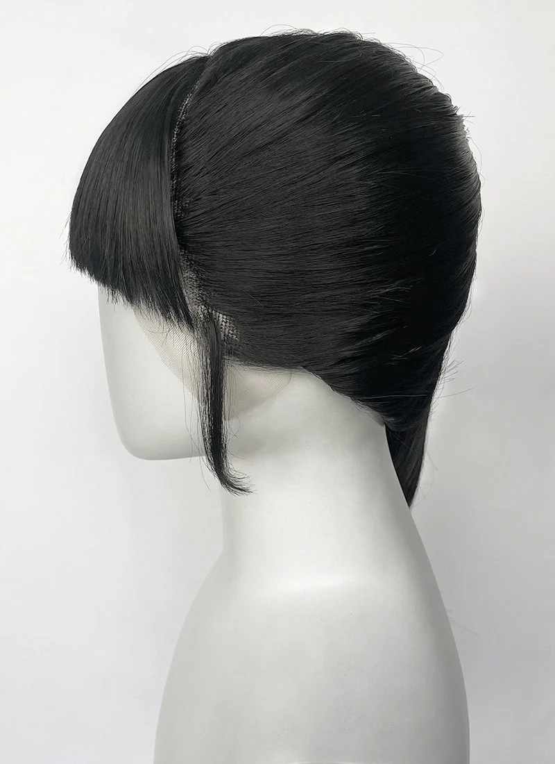 Demon Slayer: Kimetsu no Yaiba Tsuyuri Black Straight Lace Front Synthetic Wig LF6165 - Image 6