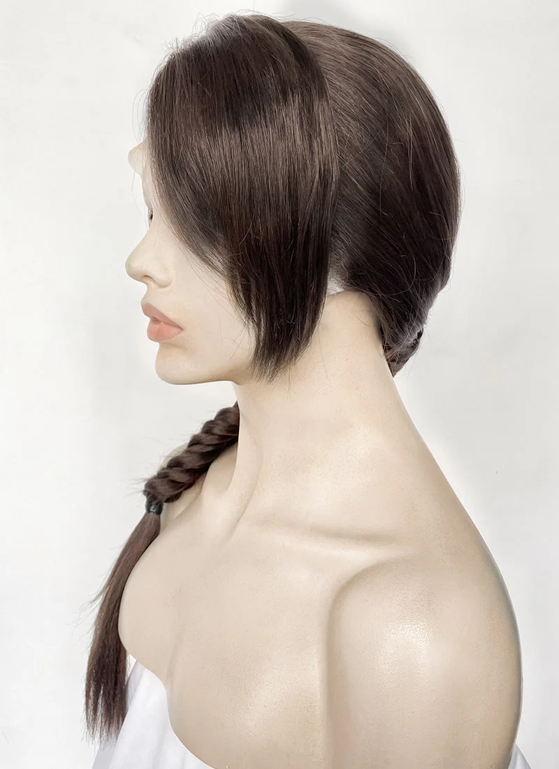 Tomb Raider Lara Croft Brunette Braided Lace Front Synthetic Hair Wig LF6170 - Image 5