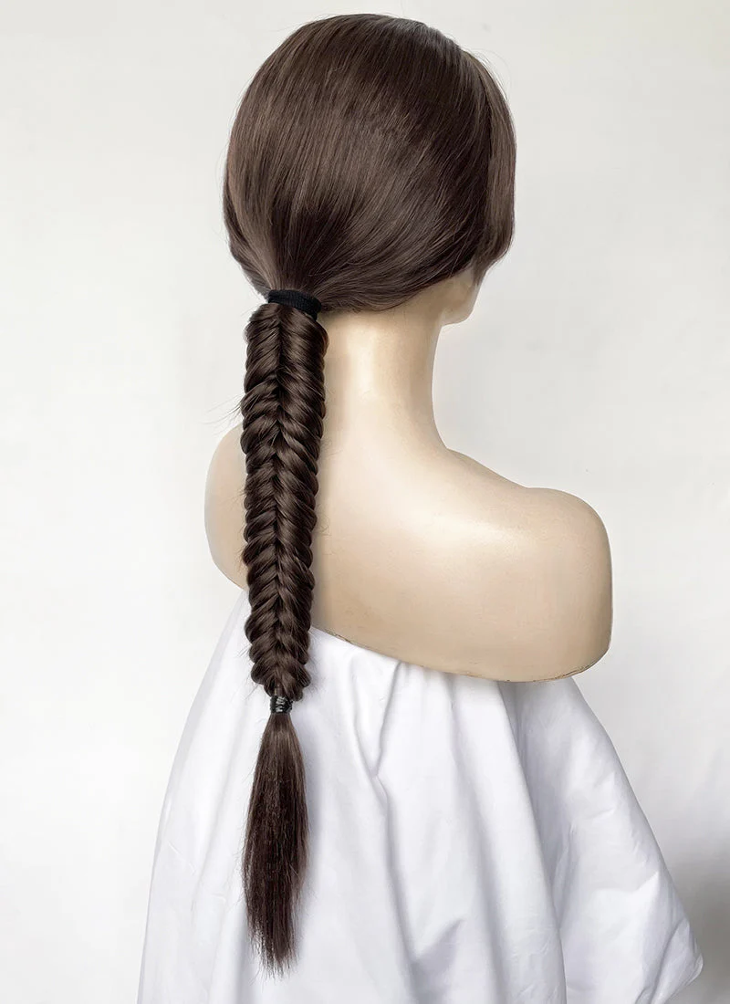 Tomb Raider Lara Croft Brunette Braided Lace Front Synthetic Hair Wig LF6170 - Image 7