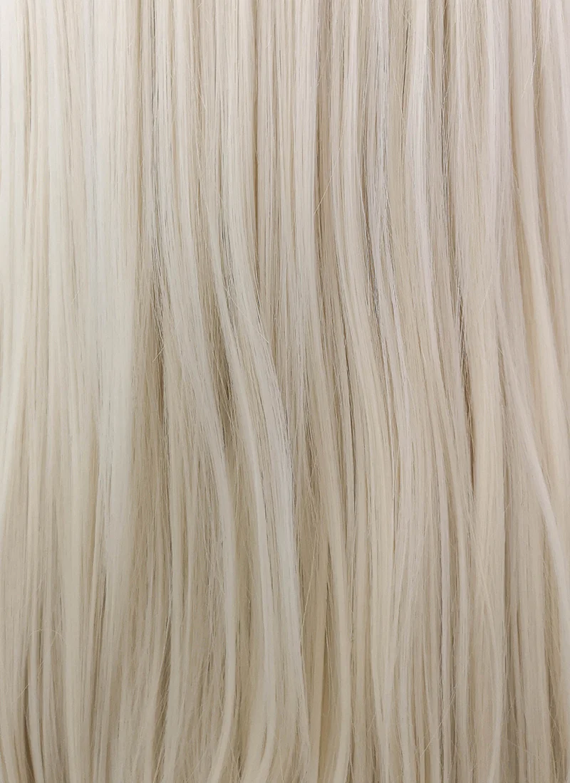 Long Straight Platinum Blonde Lace Front Synthetic Hair Wig LW150D - Image 7