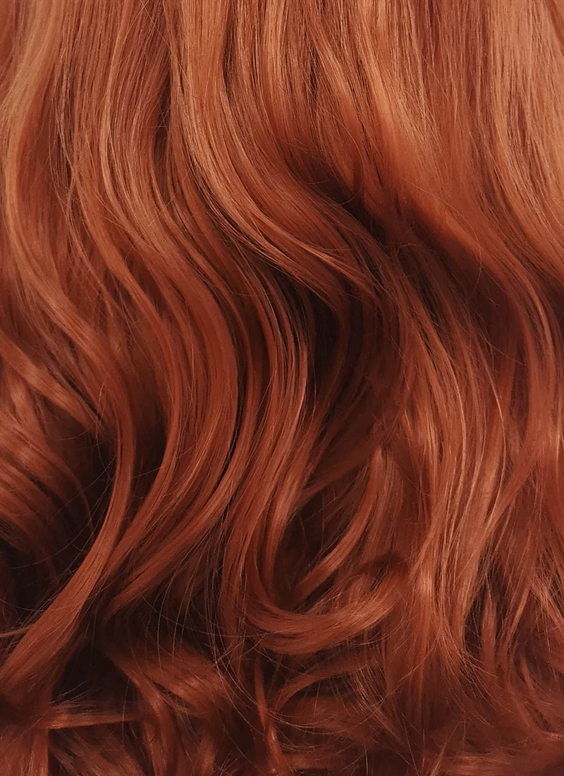 Long Curly Reddish Brown Lace Front Synthetic Hair Wig LW735 - Image 7