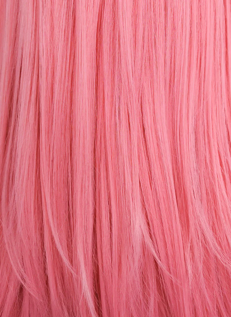 Long Straight Pastel Pink Lace Front Synthetic Hair Wig LW769C - Image 7