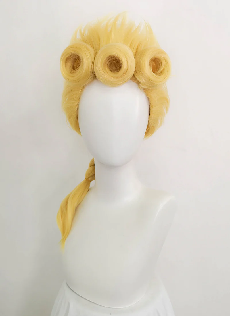 JoJo's Bizarre Adventure Giorno Giovanna Long Blonde Cosplay Wig TB1629 - Image 3