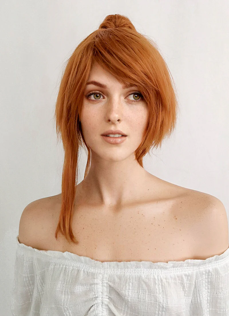 Takt op. Destiny Anna Schneider Long Light Auburn Ponytail Cosplay Wig ZB253 - Image 3
