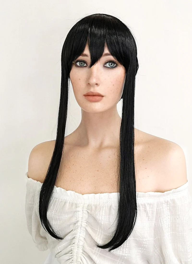 SPY x FAMILY Yorforger Long Black Cosplay Wig ZB259 - Image 4