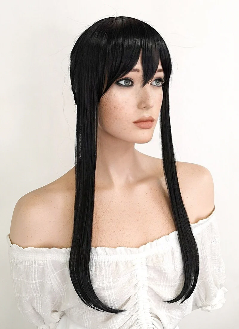 SPY x FAMILY Yorforger Long Black Cosplay Wig ZB259 - Image 5